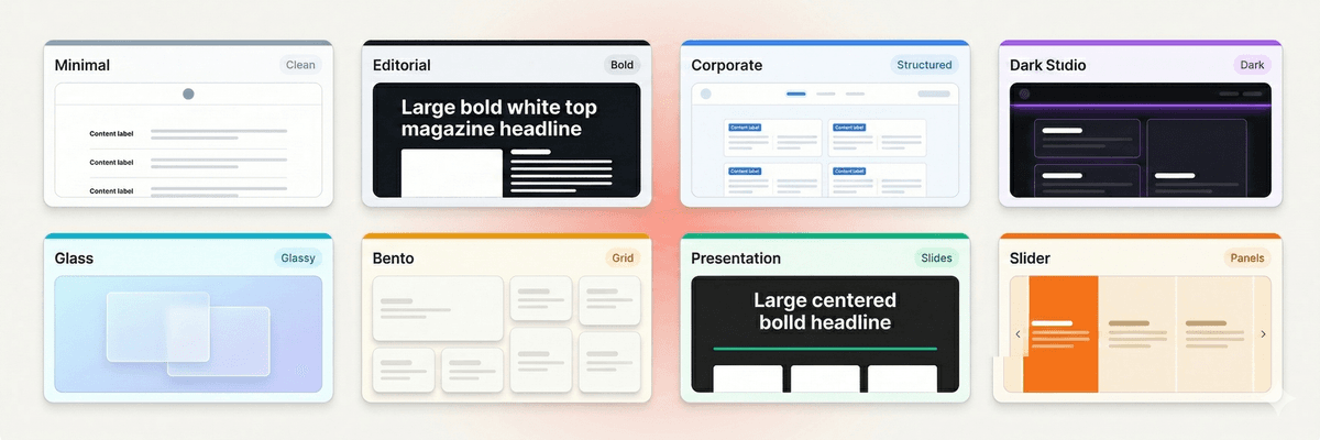 8 ready-to-use BrandKit templates
